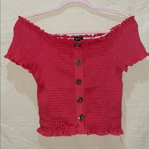 Rue21 off the shoulder stretchy shirt